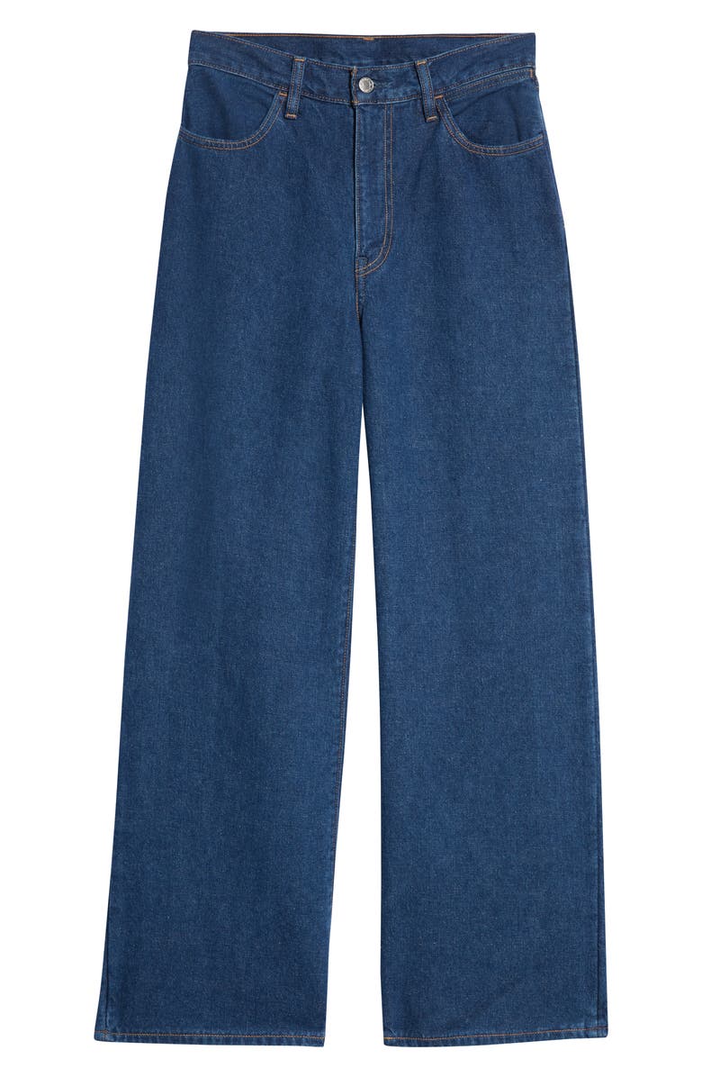 PANGAIA Unisex High Waist Wide Leg PPRMINT<sup>™</sup> Organic Cotton & Hemp Jeans, Alternate, color, 