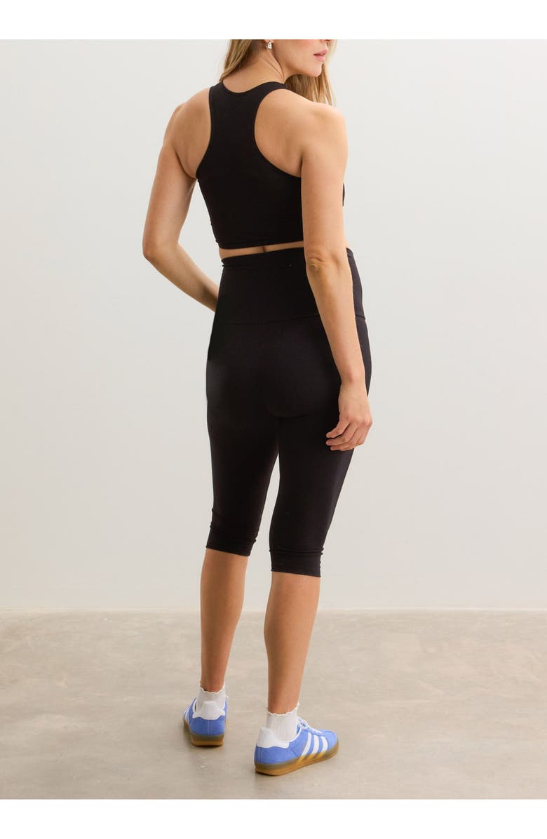 HATCH Collection The Maternity Bodyflex Capri Legging, Alternate, color, Black