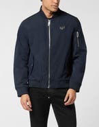 PHILIPP PLEIN Nylon Bomber Jacket Men