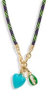 ROXANNE ASSOULIN The Happy Cord Cultured Pearl Charm Necklace