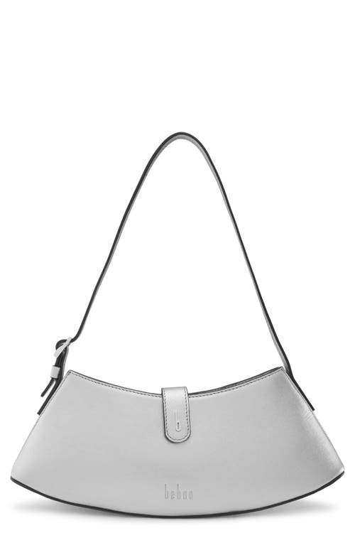 behno Mini Ruth Metallic Leather Shoulder Bag in Silver at Nordstrom