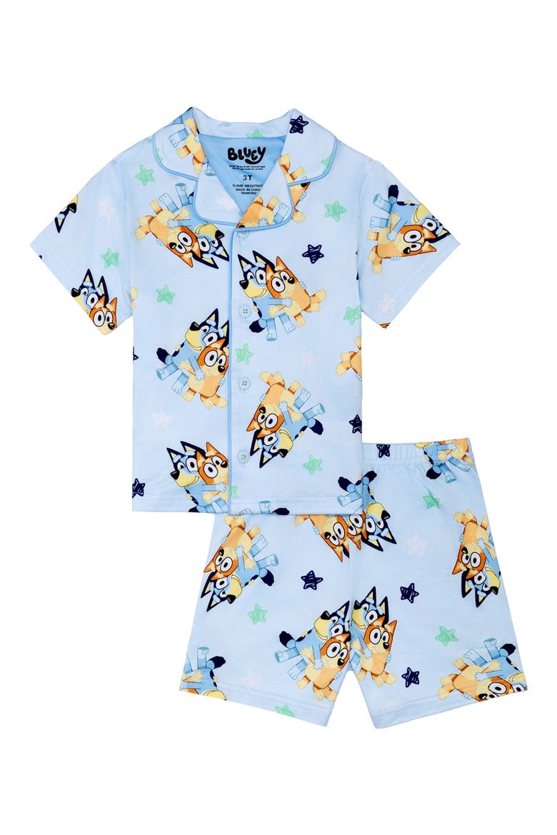 Kids' Sisters & Hugs Pajamas, Main, color, BLUE