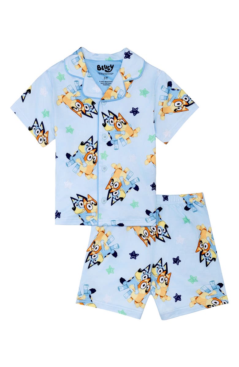 AME Kids' Sisters & Hugs Pajamas, Main, color, Blue