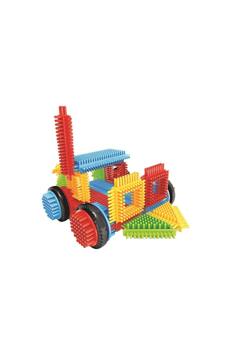 Miniland Pegy Bricks Vroom Ride, Alternate, color, Red Multi