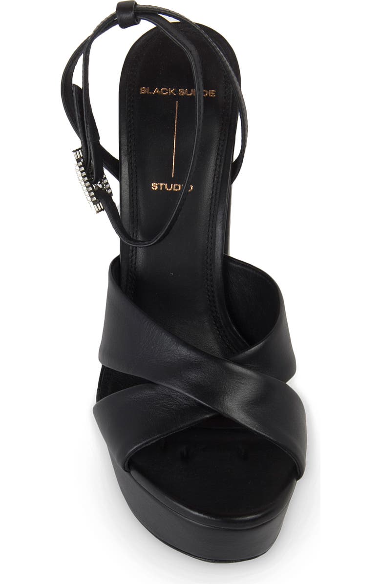 BLACK SUEDE STUDIO Hannah Ankle Strap Platform Sandal, Alternate, color,
