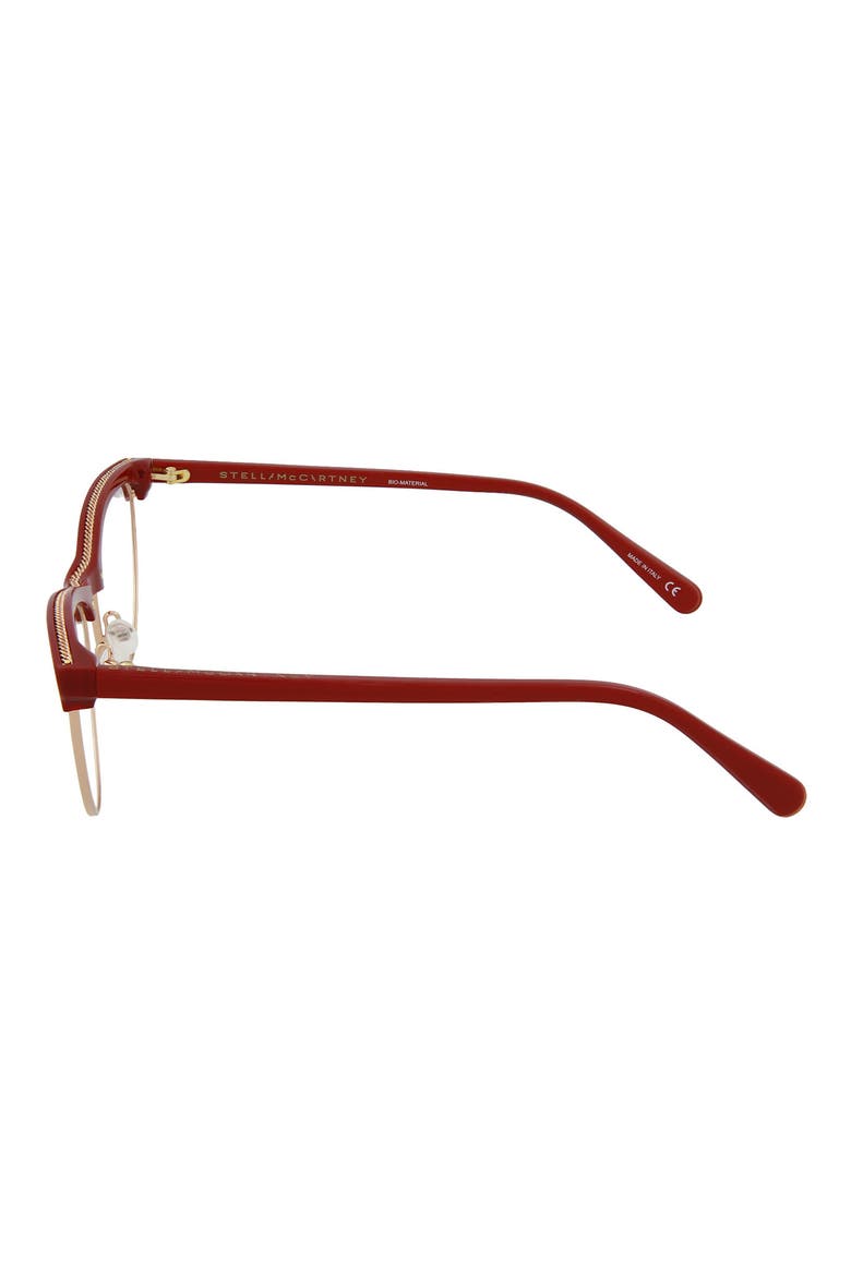 54mm Round Optical Frames, Alternate, color, GOLD RED TRANSPARENT/ TRN