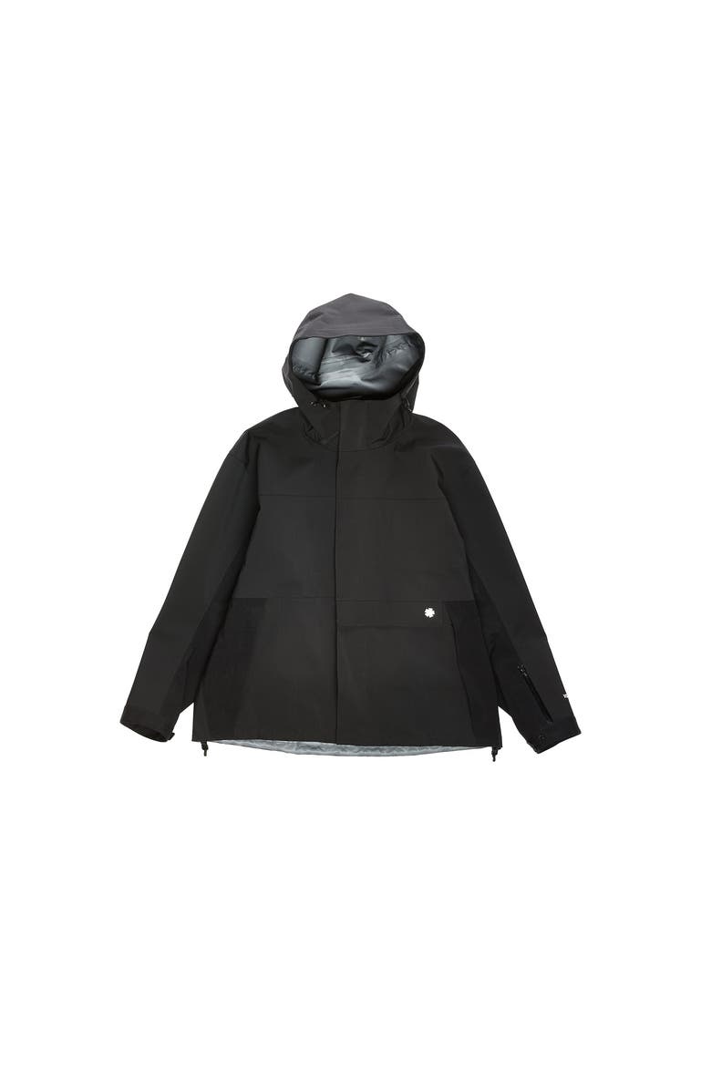vowels Shell Jacket, Main, color, Black