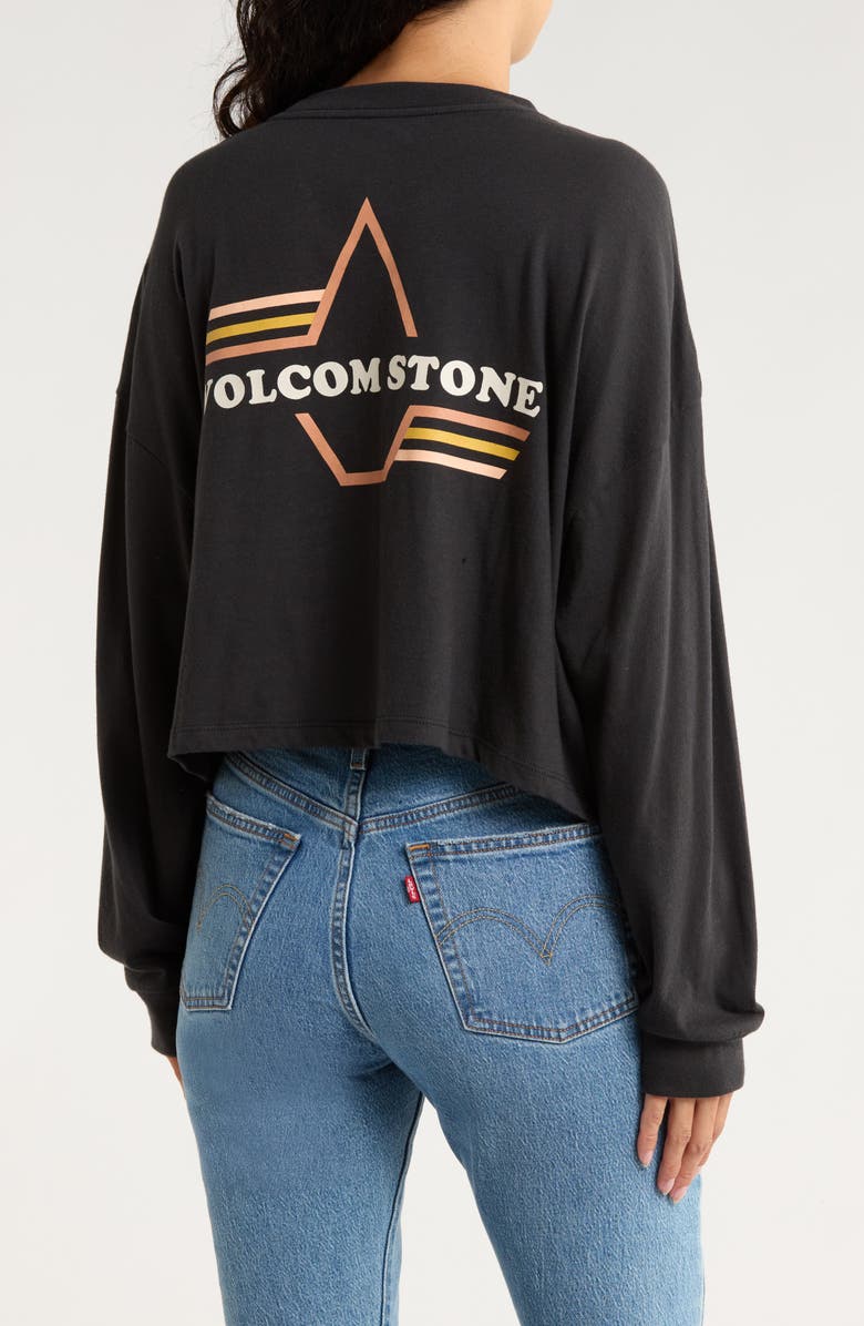 Volcom Flip & Fly Long Sleeve Graphic T-Shirt, Alternate, color, Black