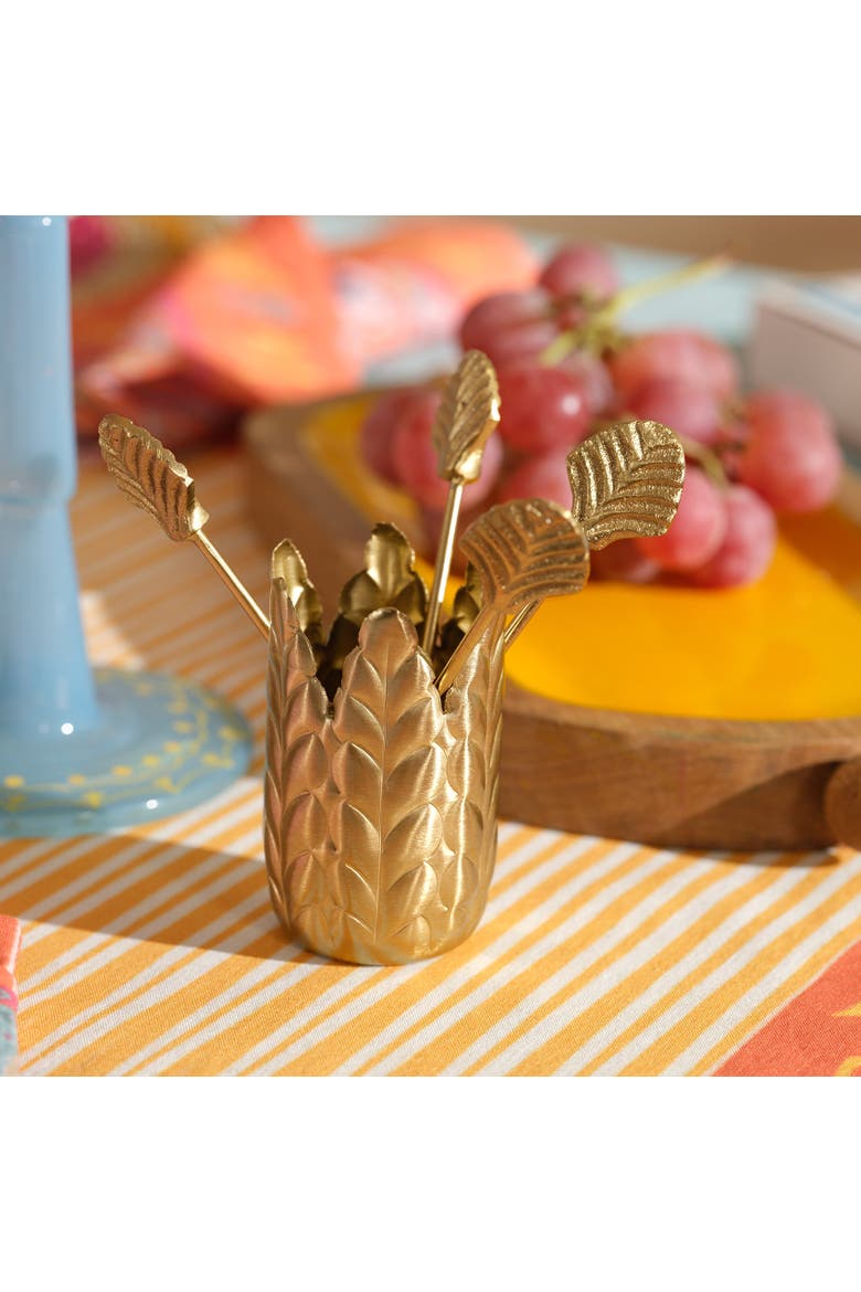 Tanda Steel Cocktaill Sticks Set Entertaining Essential, Alternate, color, Metallic Gold