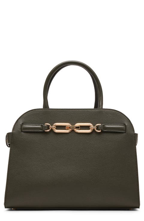 Medium Curved Satchel Bag
