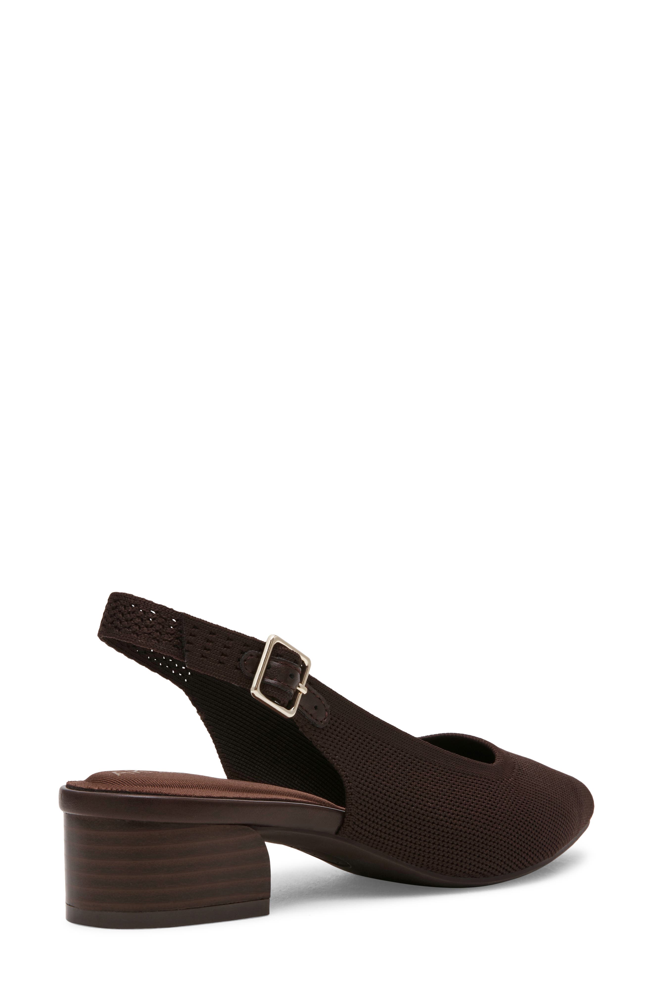 Urix Slingback Pump, Alternate, color, BROWN KNIT