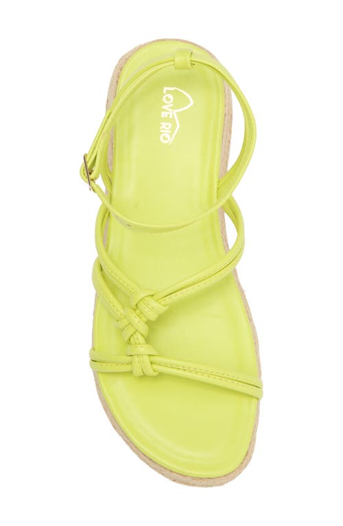 LOVE RIO LOVE RIO ESPADRILLE WEDGE SANDAL 