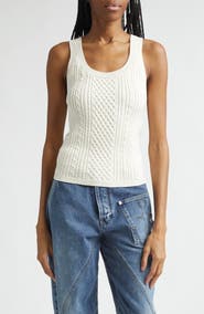 JW Anderson Cable Knit Sweater Tank