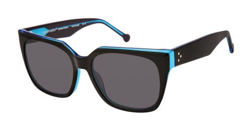 Colors In Optics Fisher Sunglasses In Black Blue