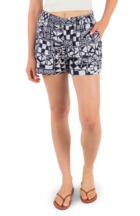 Beach Club Cotton Blend Shorts