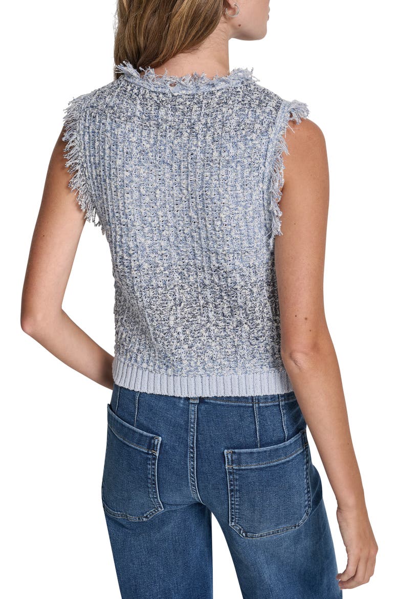 Sleeveless Knit Top, Alternate, color, FROST BLUE COMBO
