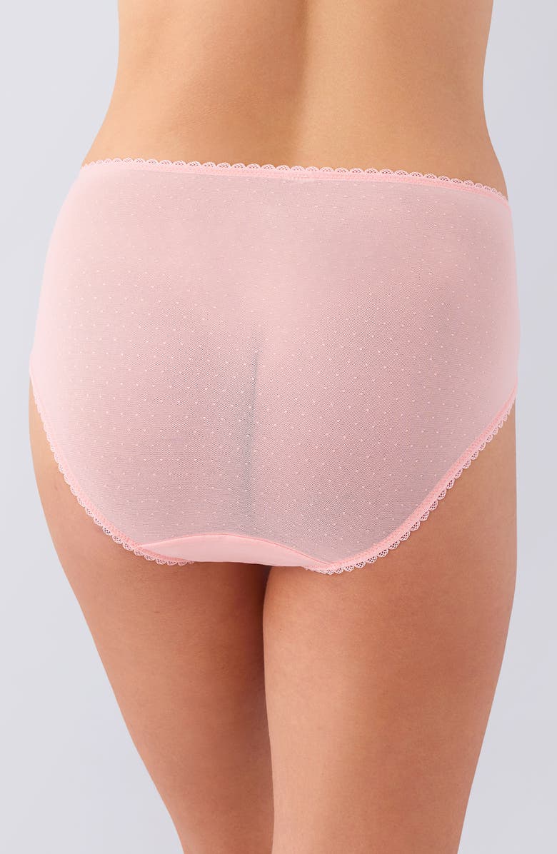 Wacoal Retro Chic High Cut Briefs, Alternate, color, Apricot Blush