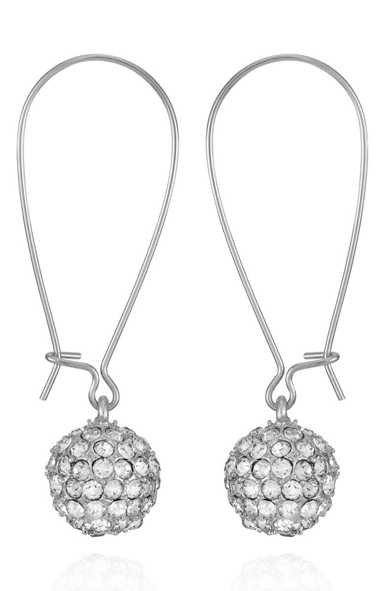T Tahari Crystal Ball Drop Earrings, Main, color, 