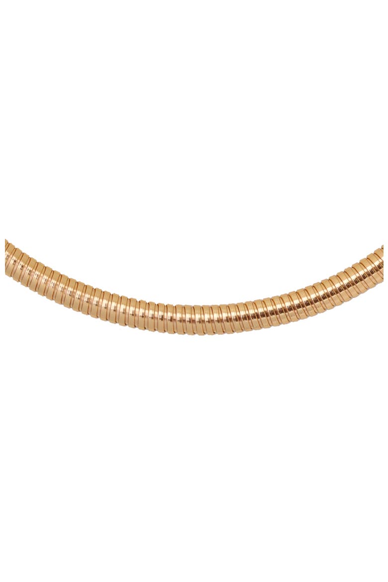 Minimalist Choker, Alternate, color, Gold
