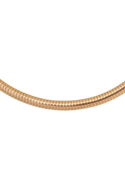 Rc Retro Chic Minimalist Choker In Gold