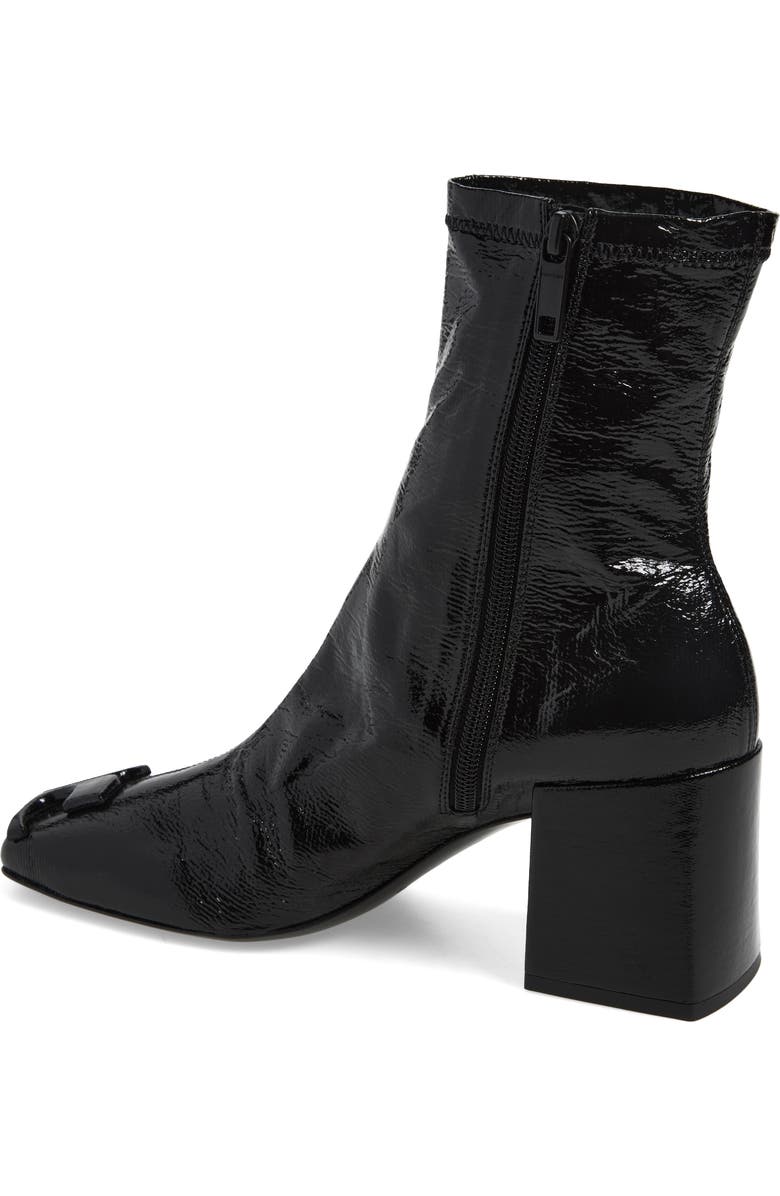 Courrèges Re-edition Vinyl Ankle Boot, Alternate, color, Black