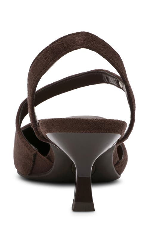 Anne Klein Iman Pointed Toe Slingback Pump In Brown