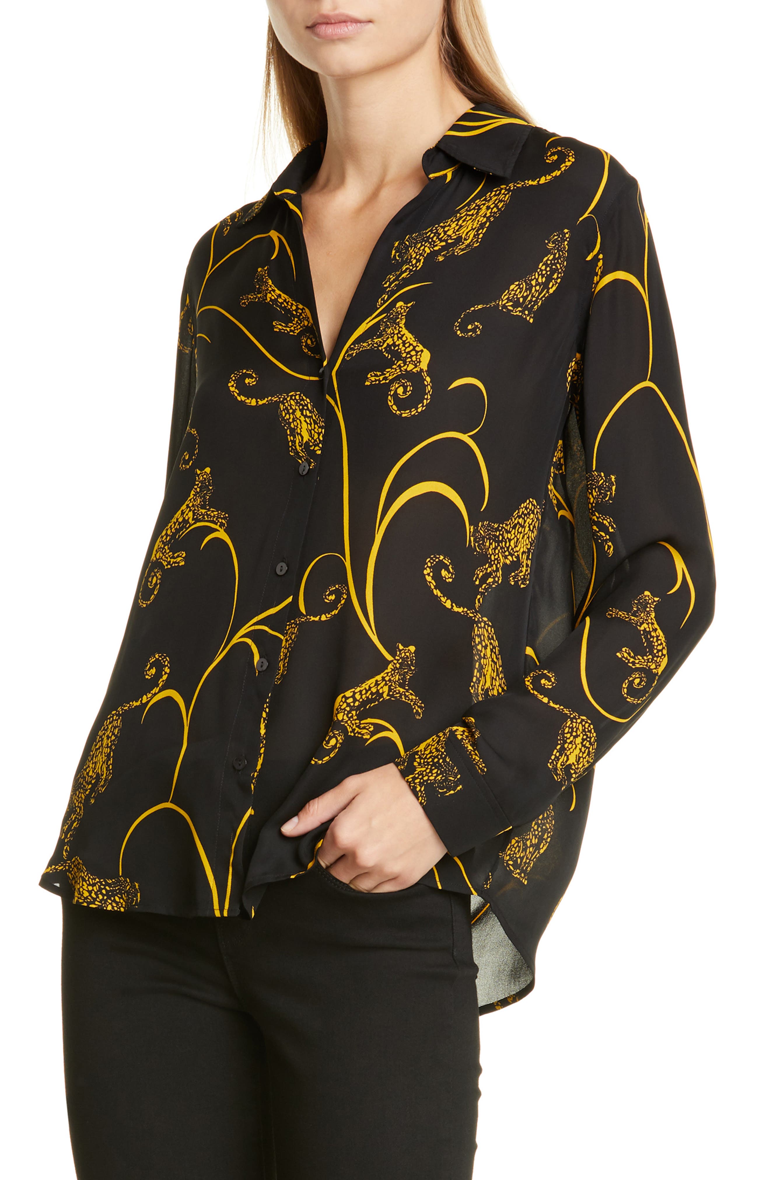 L'AGENCE Nina Silk Blouse (Women) | Nordstromrack