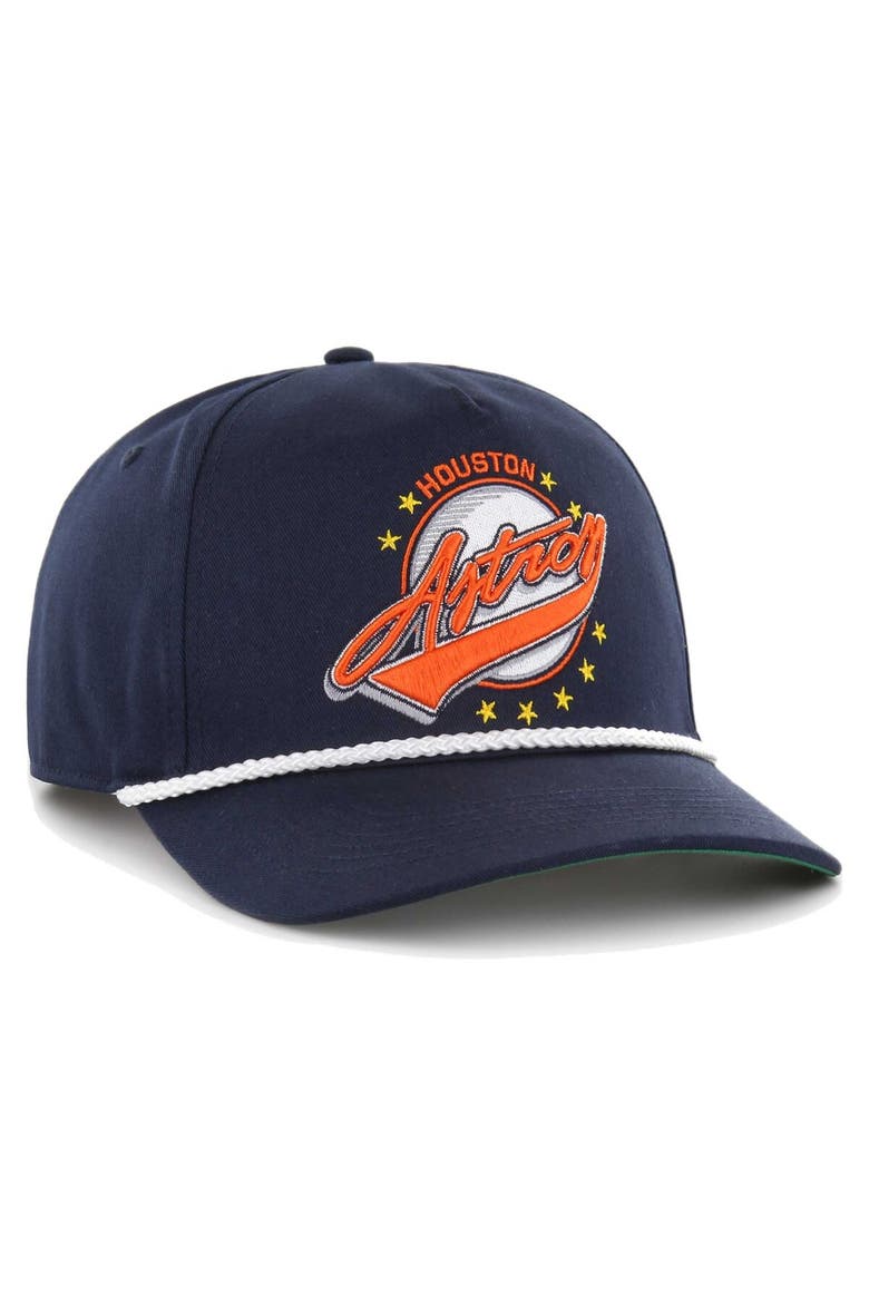 Men's '47 Navy Houston Astros Wax Pack Collection Premier Hitch Adjustable Hat, Alternate, color, Navy