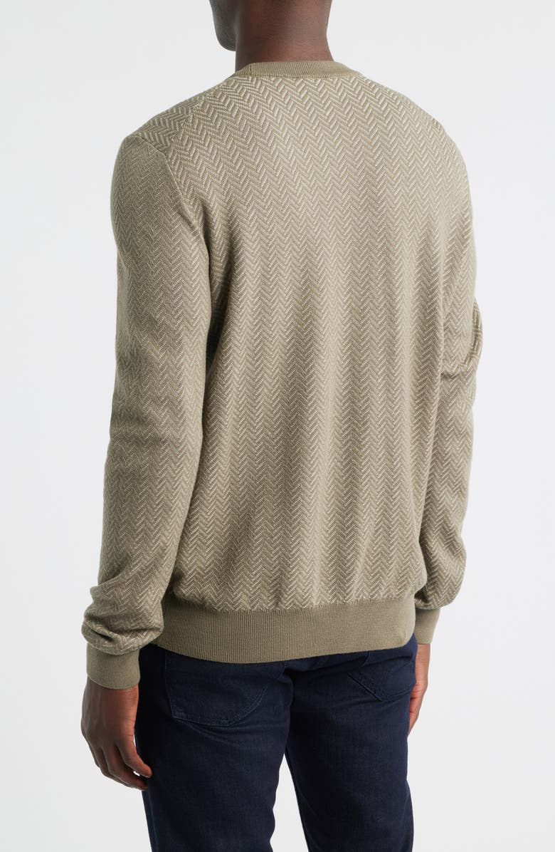 BOSS Habito Wool Sweater, Alternate, color, Open Brown