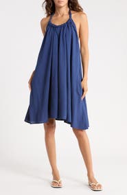 Elan Halter Neck Cover-Up Dress