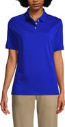Lands' End School Uniform  Short Sleeve Interlock Polo Shirt
