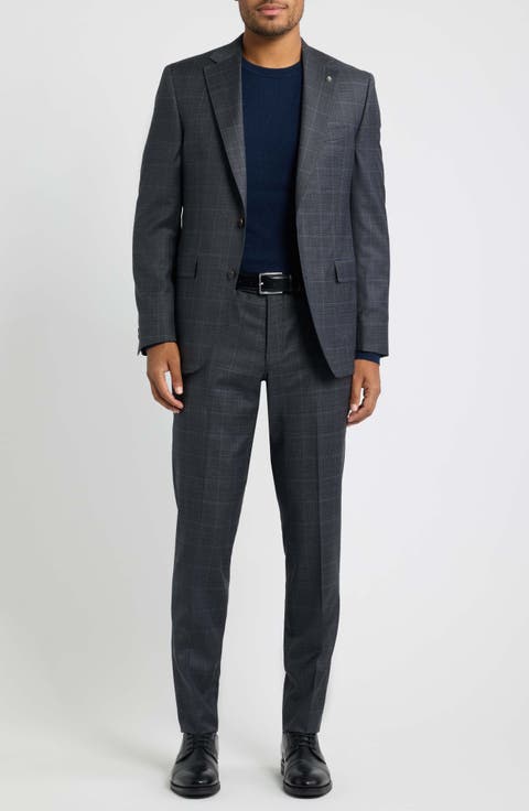 Esprit Tonal Plaid Wool Suit