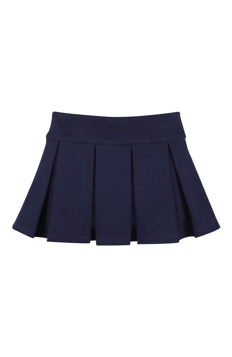 Hope & Henry Girls' Ponte Pleated Skort, Toddler, Alternate, color, Navy