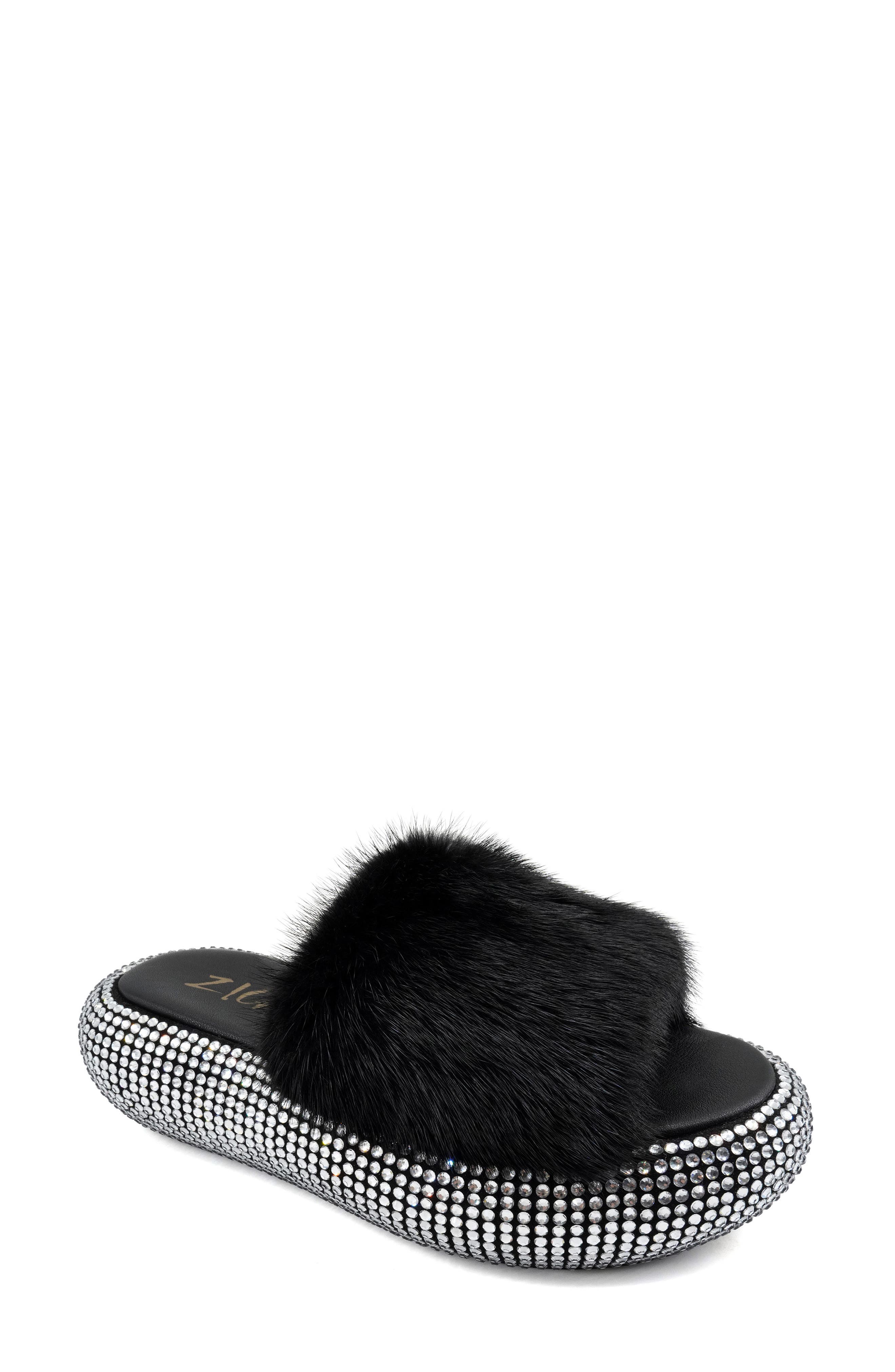 ZIGI Luxx Faux Fur Platform Sandal, Main, color, 