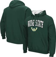 COLOSSEUM Men's Colosseum Green Wayne State Warriors Arch & Logo 3.0 Pullover Hoodie