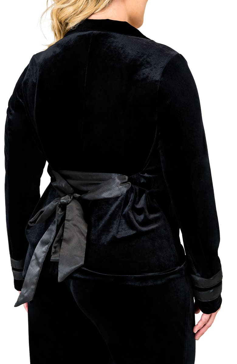Standards & Practices Lottie Velvet & Satin Jacket, Alternate, color, 