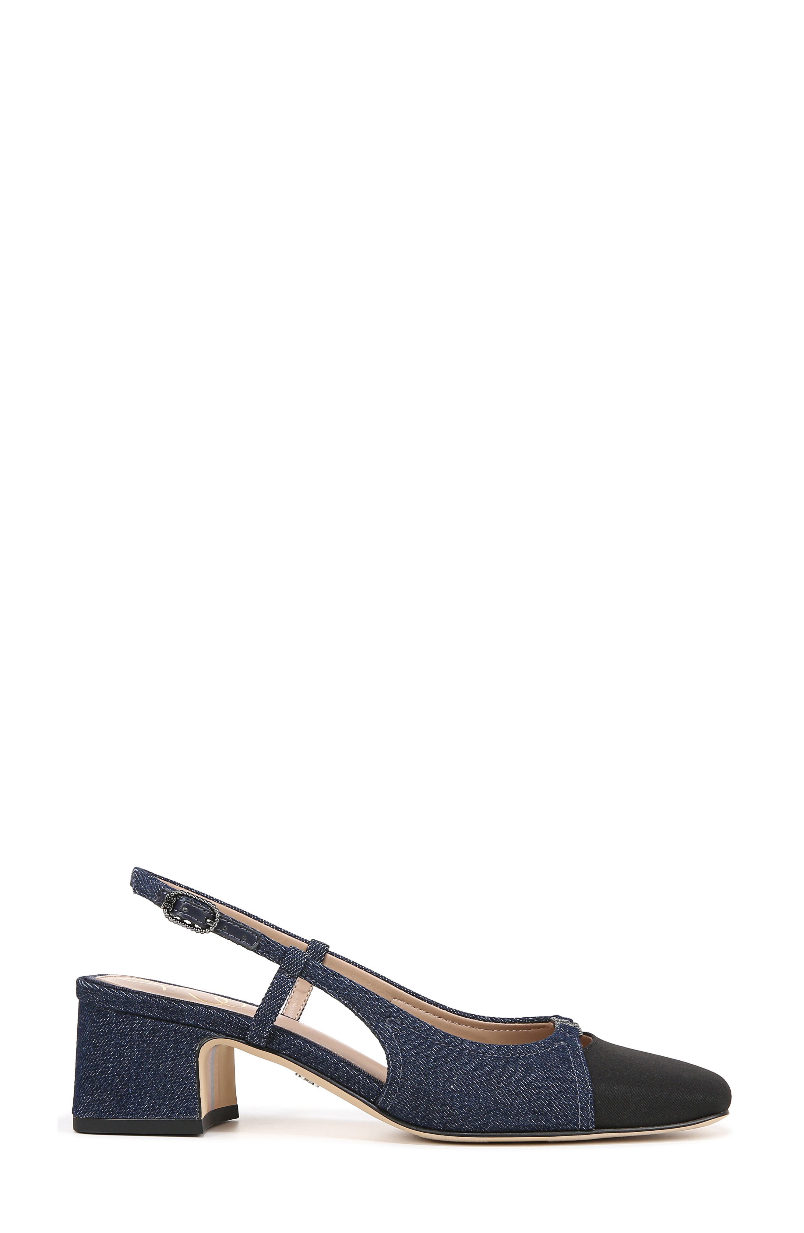 Tarra Slingback Pump, Alternate, color, NAVY/BLACK