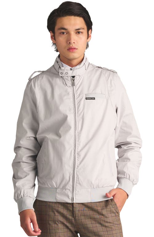 Members Only Classic Iconic Racer Jacket In Gray