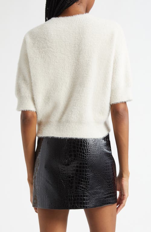 L'agence Guinevere Elbow Sleeve Sweater In White
