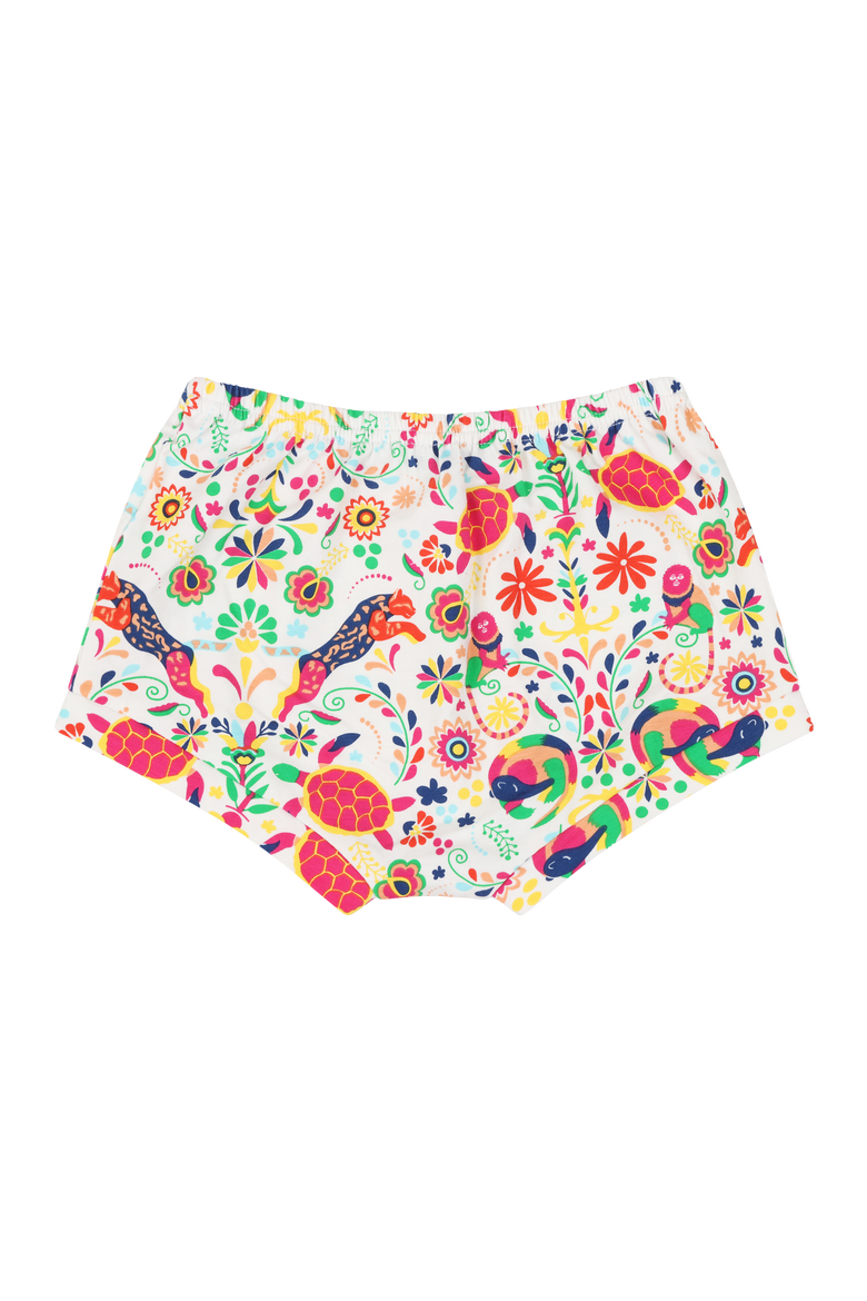Suave Baby Tee and Bloomer Shorts Set, Alternate, color, Animal Arabesque