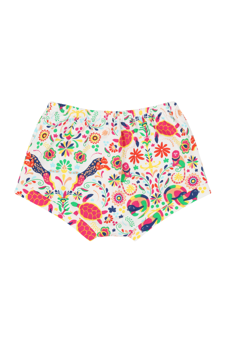 Mixed Up Clothing Suave Baby Tee and Bloomer Shorts Set, Alternate, color, Animal Arabesque