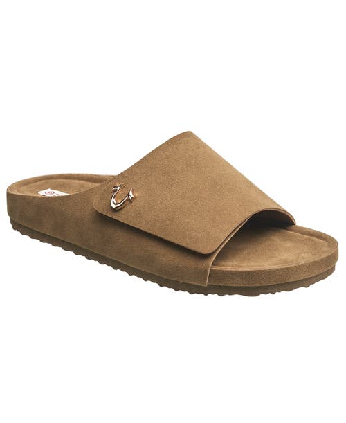 True Religion Billy Velcro Strap Sandal In Taupe