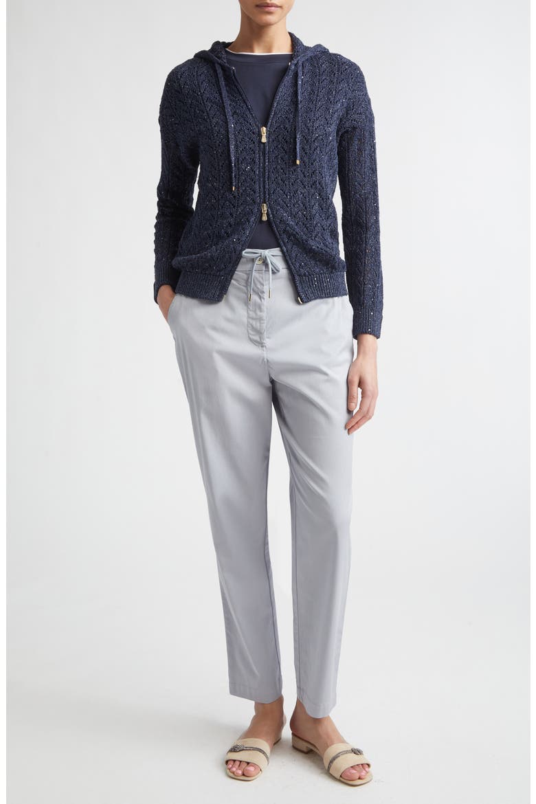 Tapered Ankle Pants, Alternate, color, 130 SKY BLUE