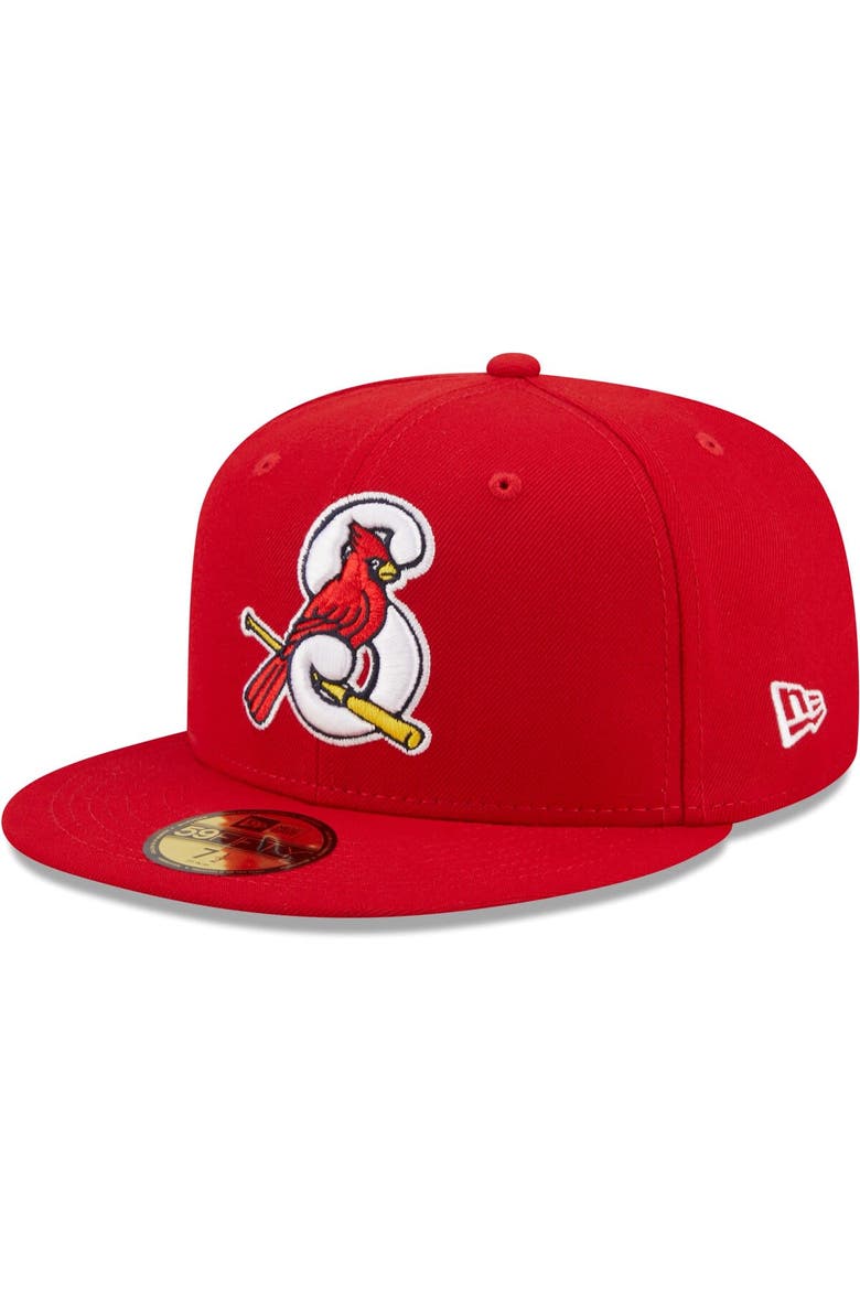 Men's New Era Red Springfield Cardinals Authentic Collection 59FIFTY Fitted Hat, Main, color, Red