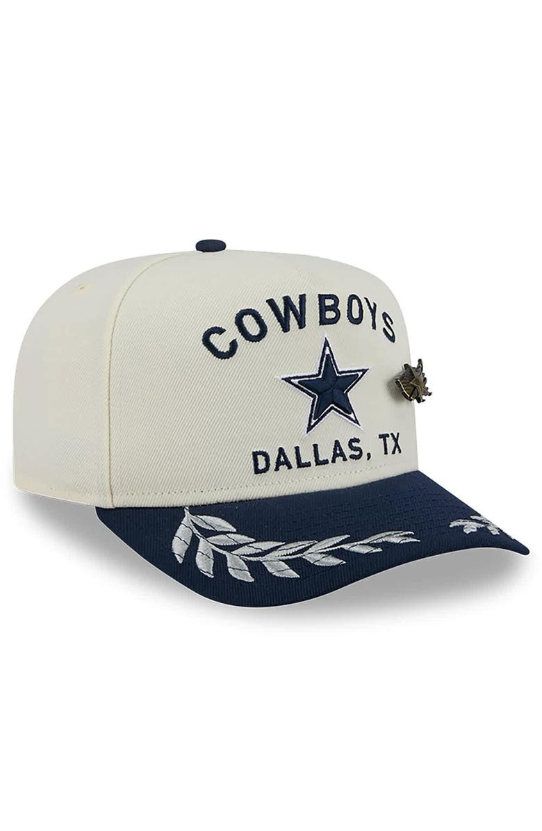 New Era Men
s New Era Cream/Navy Dallas Cowboys 2025 NFL Draft A-Frame 59FIFTY Fitted Hat, Alternate, color, Cream