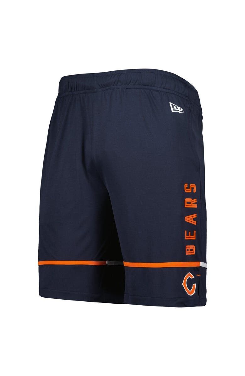 New Era Men's New Era Navy Chicago Bears Combine Authentic Rusher Training Shorts, Alternate, color, 