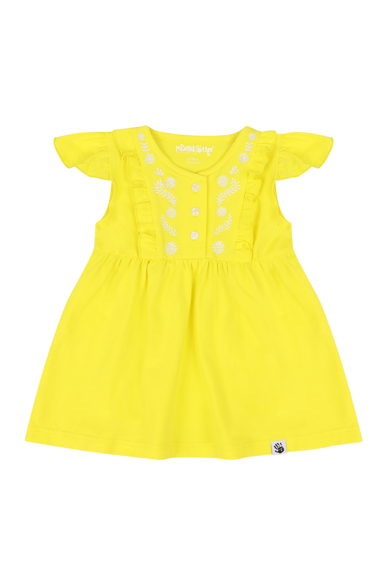 Mixed Up Clothing Baby Vestito Dress Set, Alternate, color, Blazing Yellow