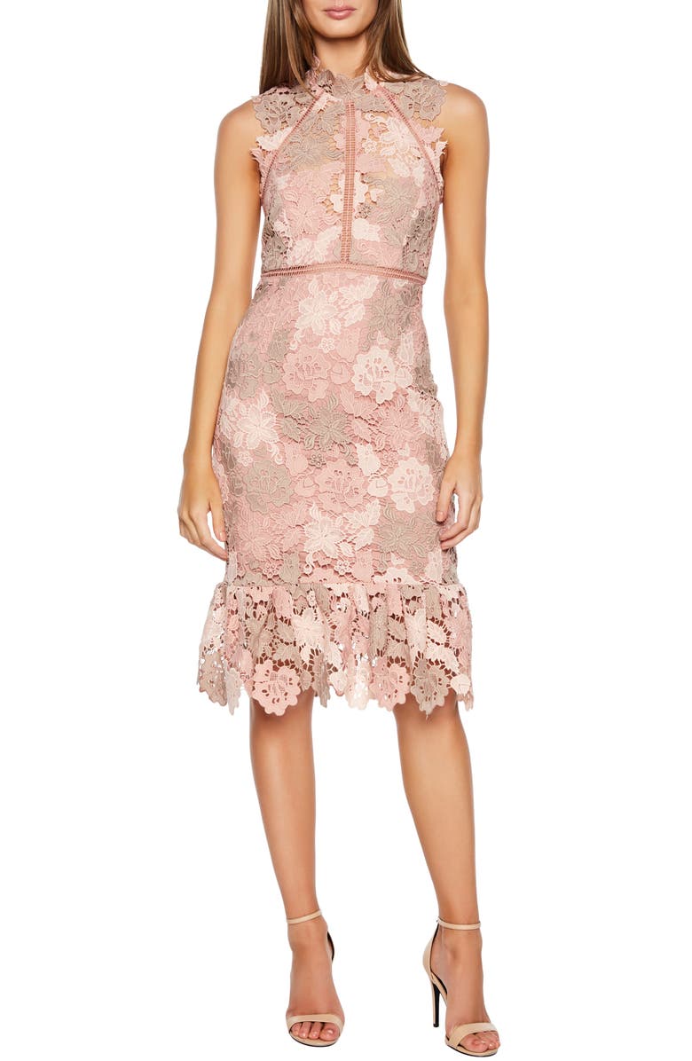 Bardot Dani Lace Sheath Dress, Main, color,