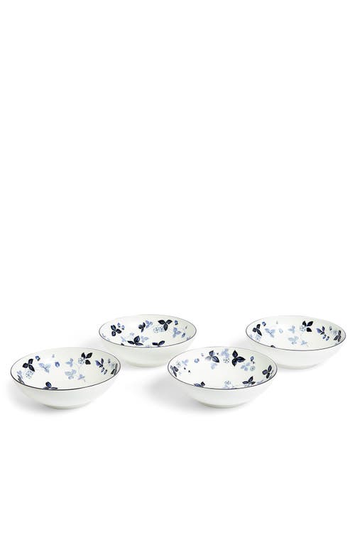 Wedgwood Wild Strawberry Inky Blue 15-piece Bone-china Dinnerware Set In Blue