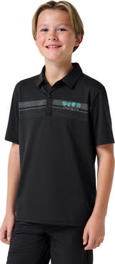 TravisMathew Kids' Featherwight Chest Stripe Polo